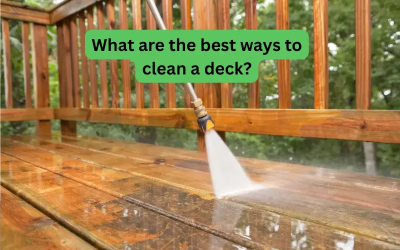 Power Washing a Dirty Deck