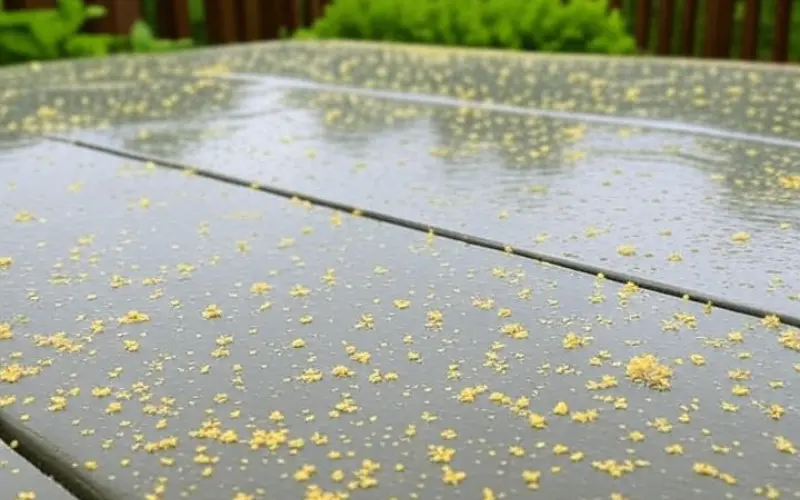 Polllen and Debris on Composite Deck